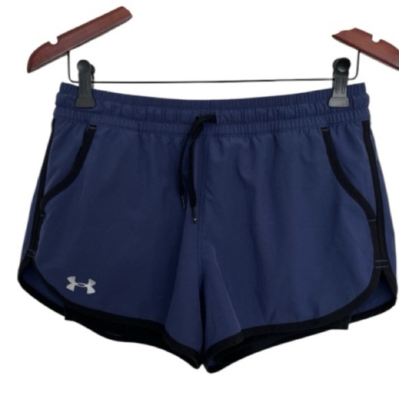 Under Armour Blue Athletic Shorts Moisture-Wicking Performance - Picture 1 of 5